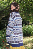 Blue fairisle cardigan