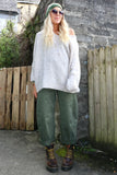 V neck knit jumper (Oatmeal)