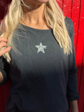 Star studded long sleeve tee (Charcoal)