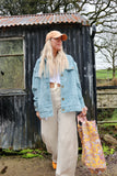 Barrel leg jeans (Cream)