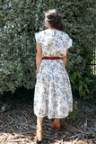 Blue floral floaty dress