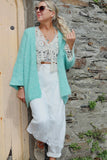Soft knit sea green cardigan