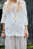 Crochet longline top