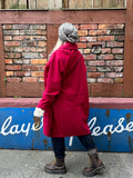 Burgundy coat