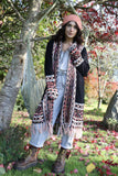 Black fringe aztec cardigan