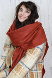 Soft knit scarf (rust)