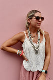Champagne beaded cami