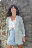 Ditsy floral kimono (mint)