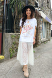 Rose power graphic tee
