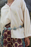 Turquoise stone chain belt