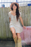 Peasant long line blouse
