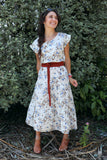 Blue floral floaty dress