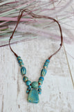 Turquoise beaded necklace