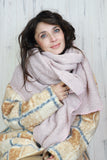 Soft knit scarf (Pink)