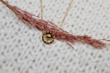 Numerical circle necklace (Gold)