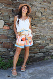 Palm tree printed shorts