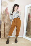 Mustard cord trousers