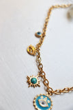 Evil eye charm necklace