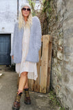 Fluffy grey  jacket