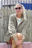 Leopard print quilted jacket