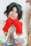 Fingerless gloves (Red)