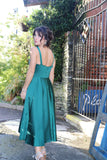 Forrest green A-line dress