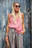 Crochet cami (Pink)