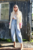 Sun embroidered cargo jacket