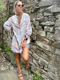 Lilac floral tunic