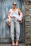 Balloon leg jeans (Light grey)