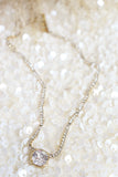 Crystal pendant necklace (Gold)
