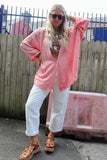 Pink linen Blouse