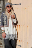 Boho embroidered jacket