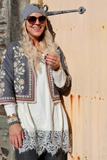 Boho embroidered jacket