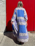 Floral border kimono dress