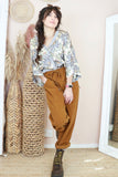 Mustard cord trousers