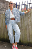 Paisley embroidered bomber jacket
