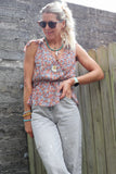 Chiffon floral blouse