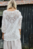 Crochet longline top