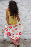 Yellow crochet embellished cami
