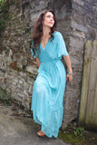 Turquoise floaty dress