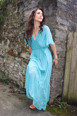 Turquoise floaty dress