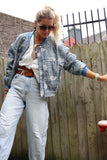 Paisley embroidered bomber jacket