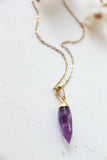 Amethyst pendant necklace