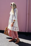 Floral lace tunic (Ecru)