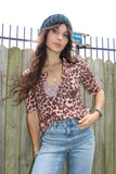 Leopard print tee