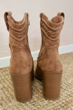 Braided western boots