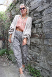 Ruffle sleeve cardigan (Beige)