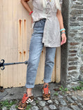 Grey mom jeans