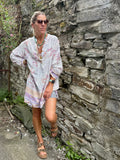 Lilac floral tunic